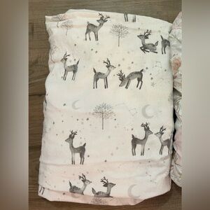 Deer Pottery Barn crib sheet